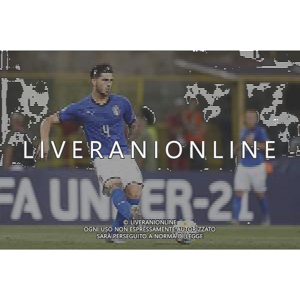 UEFA - Campionato Europeo Under 21 Italia 2019 gruppo A 16/06/2019 Italia - Spagna nella foto: Bonifazi Kevin (Italia) ©Claudio Zamagni/Agenzia Aldo Liverani Bonifazi Kevin (Italia) during UEFA Championship Under 21 Italy 2019 group A match between Italy and Spain at Renato Dall\'Ara Stadium on June 16 2019. photo credit by Claudio Zamagni/Aldo Liverani Photo Agency