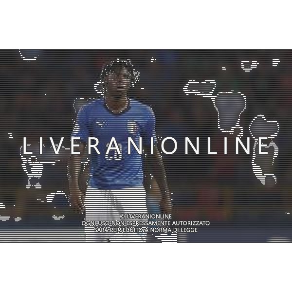 UEFA - Campionato Europeo Under 21 Italia 2019 gruppo A 16/06/2019 Italia - Spagna nella foto: Kean Moise (Italia) ©Claudio Zamagni/Agenzia Aldo Liverani Kean Moise (Italia) during UEFA Championship Under 21 Italy 2019 group A match between Italy and Spain at Renato Dall\'Ara Stadium on June 16 2019. photo credit by Claudio Zamagni/Aldo Liverani Photo Agency