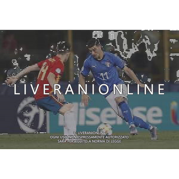 UEFA - Campionato Europeo Under 21 Italia 2019 gruppo A 16/06/2019 Italia - Spagna nella foto: Orsolini Riccardo (Italia) ©Claudio Zamagni/Agenzia Aldo Liverani Orsolini Riccardo (Italia) during UEFA Championship Under 21 Italy 2019 group A match between Italy and Spain at Renato Dall\'Ara Stadium on June 16 2019. photo credit by Claudio Zamagni/Aldo Liverani Photo Agency