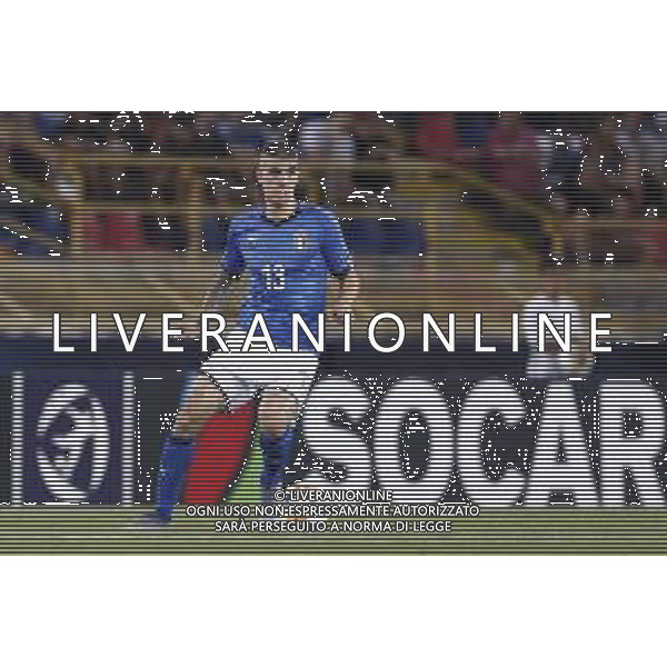 UEFA - Campionato Europeo Under 21 Italia 2019 gruppo A 16/06/2019 Italia - Spagna nella foto: Mancini Gianluca (Italia) ©Claudio Zamagni/Agenzia Aldo Liverani Mancini Gianluca (Italia) during UEFA Championship Under 21 Italy 2019 group A match between Italy and Spain at Renato Dall\'Ara Stadium on June 16 2019. photo credit by Claudio Zamagni/Aldo Liverani Photo Agency