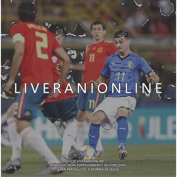 UEFA - Campionato Europeo Under 21 Italia 2019 gruppo A 16/06/2019 Italia - Spagna nella foto: Orsolini Riccardo (Italia) ©Claudio Zamagni/Agenzia Aldo Liverani Orsolini Riccardo (Italia) during UEFA Championship Under 21 Italy 2019 group A match between Italy and Spain at Renato Dall\'Ara Stadium on June 16 2019. photo credit by Claudio Zamagni/Aldo Liverani Photo Agency