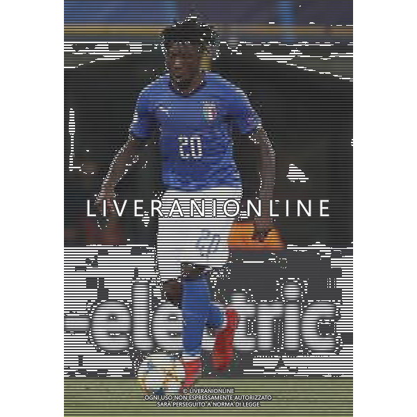 UEFA - Campionato Europeo Under 21 Italia 2019 gruppo A 16/06/2019 Italia - Spagna nella foto: Kean Moise (Italia) ©Claudio Zamagni/Agenzia Aldo Liverani Kean Moise (Italia) during UEFA Championship Under 21 Italy 2019 group A match between Italy and Spain at Renato Dall\'Ara Stadium on June 16 2019. photo credit by Claudio Zamagni/Aldo Liverani Photo Agency
