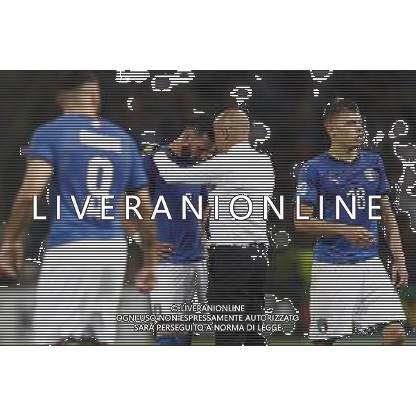 UEFA - Campionato Europeo Under 21 Italia 2019 gruppo A 16/06/2019 Italia - Spagna nella foto: Calabresi Arturo (Italia) Mister Luigi Di Biagio ©Claudio Zamagni/Agenzia Aldo Liverani Calabresi Arturo (Italia) Mister Luigi Di Biagio during UEFA Championship Under 21 Italy 2019 group A match between Italy and Spain at Renato Dall\'Ara Stadium on June 16 2019. photo credit by Claudio Zamagni/Aldo Liverani Photo Agency