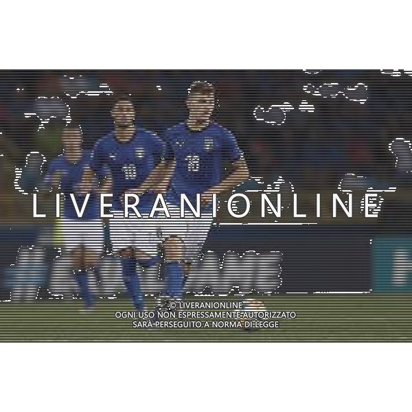UEFA - Campionato Europeo Under 21 Italia 2019 gruppo A 16/06/2019 Italia - Spagna nella foto: Barella Nicolo’ (Italia) ©Claudio Zamagni/Agenzia Aldo Liverani Barella Nicolo’ (Italia) during UEFA Championship Under 21 Italy 2019 group A match between Italy and Spain at Renato Dall\'Ara Stadium on June 16 2019. photo credit by Claudio Zamagni/Aldo Liverani Photo Agency