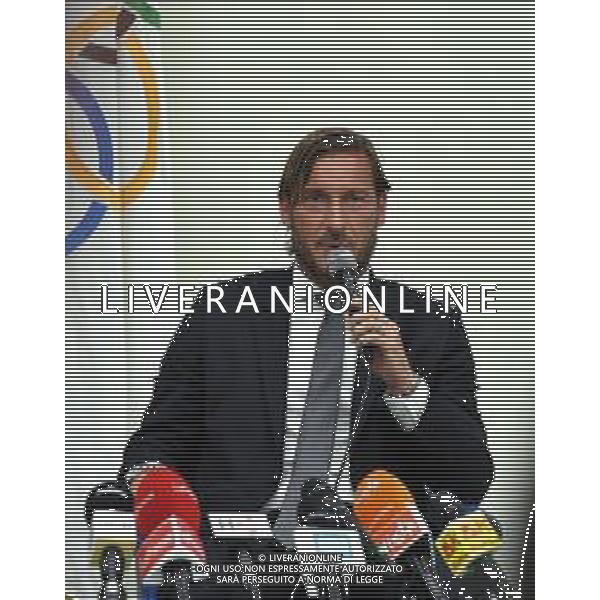CONFERENZA STAMPA DI FRANCESCO TOTTI PER LE DIMISSIONI DA DIRIGENTE DELLA ROMA CALCIO, NELLA SEDE DEL CONI A ROMA 17.06.2019 © MEZZELANI GMT / AGENZIA ALDO LIVERANI SAS