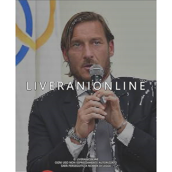 CONFERENZA STAMPA DI FRANCESCO TOTTI PER LE DIMISSIONI DA DIRIGENTE DELLA ROMA CALCIO, NELLA SEDE DEL CONI A ROMA 17.06.2019 © MEZZELANI GMT / AGENZIA ALDO LIVERANI SAS