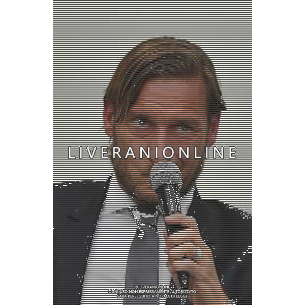 CONFERENZA STAMPA DI FRANCESCO TOTTI PER LE DIMISSIONI DA DIRIGENTE DELLA ROMA CALCIO, NELLA SEDE DEL CONI A ROMA 17.06.2019 © MEZZELANI GMT / AGENZIA ALDO LIVERANI SAS