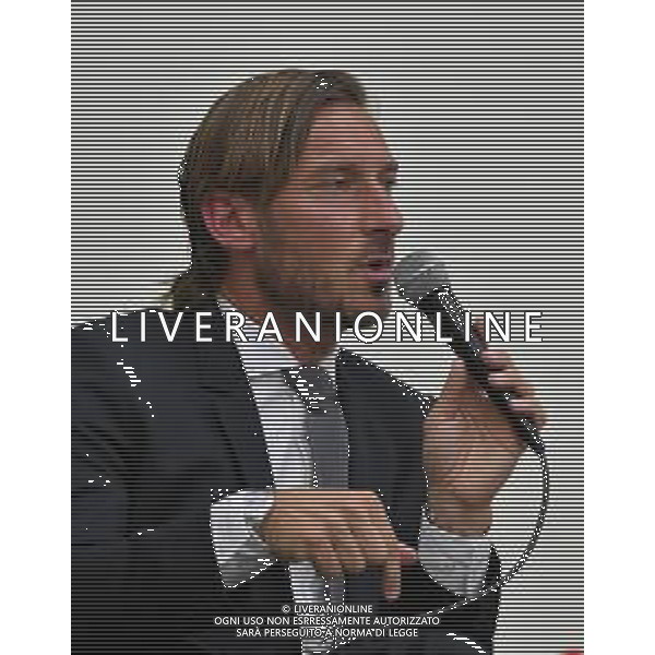 CONFERENZA STAMPA DI FRANCESCO TOTTI PER LE DIMISSIONI DA DIRIGENTE DELLA ROMA CALCIO, NELLA SEDE DEL CONI A ROMA 17.06.2019 © MEZZELANI GMT / AGENZIA ALDO LIVERANI SAS