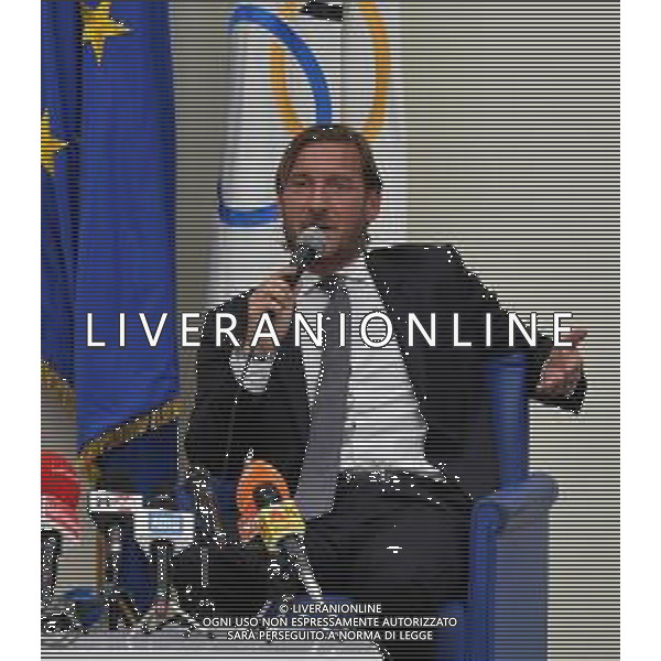 CONFERENZA STAMPA DI FRANCESCO TOTTI PER LE DIMISSIONI DA DIRIGENTE DELLA ROMA CALCIO, NELLA SEDE DEL CONI A ROMA 17.06.2019 © MEZZELANI GMT / AGENZIA ALDO LIVERANI SAS