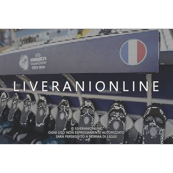 UEFA - Campionato Europeo Under 21 Italia 2019 gruppo C 18/06/2019 Inghilterra - Francia nella foto: la panchina della francia ©Claudio Zamagni/Agenzia Aldo Liverani the bench of france during UEFA Championship Under 21 Italy 2019 group C match between England and France at Orogel Dino Manuzzi Stadium on June 18 2019. photo credit by Claudio Zamagni/Aldo Liverani Photo Agency/ AGENZIA ALDO LIVERANI SAS - Inghilterra - Francia UEFA U21 - Campionato Europeo Under 21 Italia 2019 gruppo C - Cesena 18.06.2019