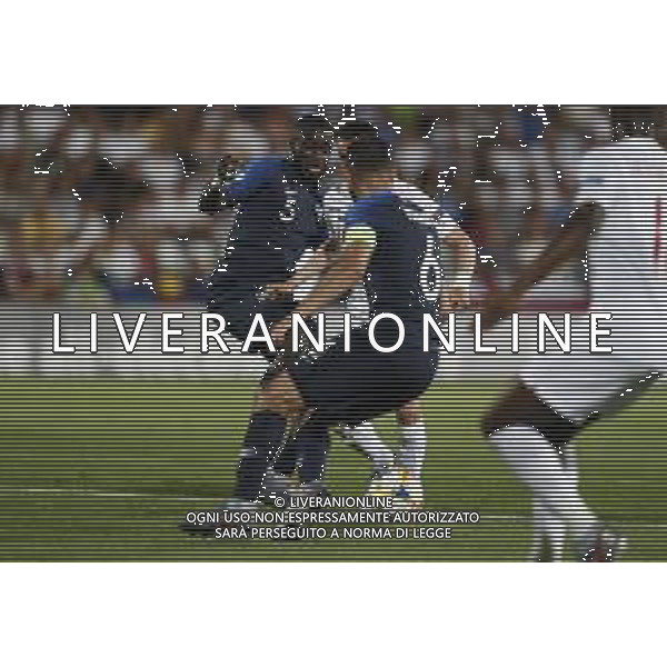 UEFA - Campionato Europeo Under 21 Italia 2019 gruppo C 18/06/2019 Inghilterra - Francia nella foto: il gol di Foden Phil (England) ©Claudio Zamagni/Agenzia Aldo Liverani goal Foden Phil(England) during UEFA Championship Under 21 Italy 2019 group C match between England and France at Orogel Dino Manuzzi Stadium on June 18 2019. photo credit by Claudio Zamagni/Aldo Liverani Photo Agency/ AGENZIA ALDO LIVERANI SAS - Inghilterra - Francia UEFA U21 - Campionato Europeo Under 21 Italia 2019 gruppo C - Cesena 18.06.2019