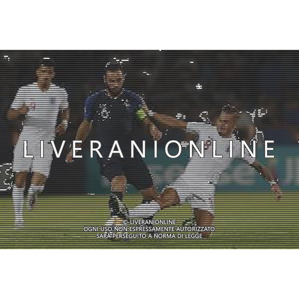 UEFA - Campionato Europeo Under 21 Italia 2019 gruppo C 18/06/2019 Inghilterra - Francia nella foto: Tousart Lucas(France) Maddison James(England) ©Claudio Zamagni/Agenzia Aldo Liverani Tousart Lucas(France) Maddison James(England) during UEFA Championship Under 21 Italy 2019 group C match between England and France at Orogel Dino Manuzzi Stadium on June 18 2019. photo credit by Claudio Zamagni/Aldo Liverani Photo Agency