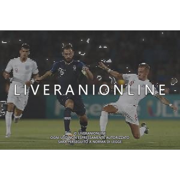 UEFA - Campionato Europeo Under 21 Italia 2019 gruppo C 18/06/2019 Inghilterra - Francia nella foto: Tousart Lucas(France) Maddison James(England) ©Claudio Zamagni/Agenzia Aldo Liverani Tousart Lucas(France) Maddison James(England) during UEFA Championship Under 21 Italy 2019 group C match between England and France at Orogel Dino Manuzzi Stadium on June 18 2019. photo credit by Claudio Zamagni/Aldo Liverani Photo Agency