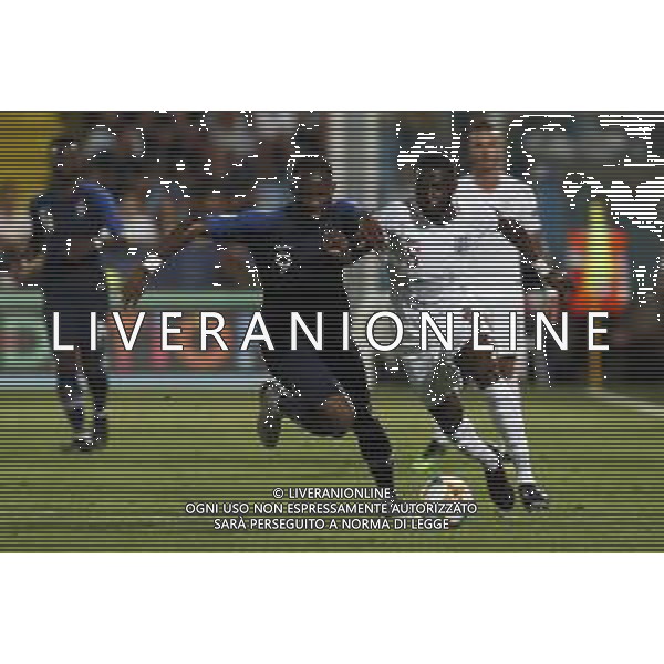 UEFA - Campionato Europeo Under 21 Italia 2019 gruppo C 18/06/2019 Inghilterra - Francia nella foto: Tomori Fikayo(England) Dembele Moussa(France) ©Claudio Zamagni/Agenzia Aldo Liverani Tomori Fikayo(England) Dembele Moussa(France) during UEFA Championship Under 21 Italy 2019 group C match between England and France at Orogel Dino Manuzzi Stadium on June 18 2019. photo credit by Claudio Zamagni/Aldo Liverani Photo Agency