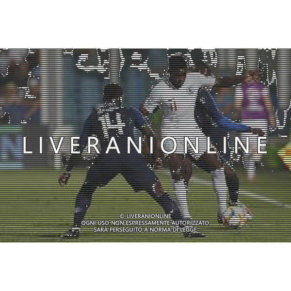 UEFA - Campionato Europeo Under 21 Italia 2019 gruppo C 18/06/2019 Inghilterra - Francia nella foto: Sessegnon Rayan(England) Bamba Jonathan(France) ©Claudio Zamagni/Agenzia Aldo Liverani Sessegnon Rayan(England) Bamba Jonathan(France) during UEFA Championship Under 21 Italy 2019 group C match between England and France at Orogel Dino Manuzzi Stadium on June 18 2019. photo credit by Claudio Zamagni/Aldo Liverani Photo Agency
