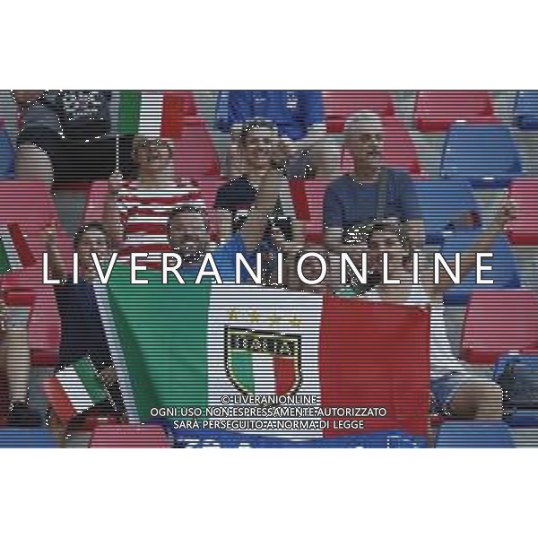 UEFA - Campionato Europeo Under 21 Italia 2019 gruppo A 19/06/2019 Italia - Polonia nella foto: tifosi dell\'Italia ©Claudio Zamagni/Agenzia Aldo Liverani supporters of Italy during UEFA Championship Under 21 Italy 2019 group A match between Italy and Poland at Renato Dall\'Ara Stadium on June 19 2019. photo credit by Claudio Zamagni/Aldo Liverani Photo Agency / AGENZIA ALDO LIVERANI SAS