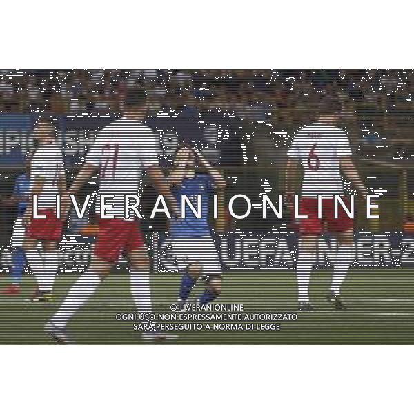 UEFA - Campionato Europeo Under 21 Italia 2019 gruppo A 19/06/2019 Italia - Polonia nella foto: delusione Barella Nicolo’ (Italia) ©Claudio Zamagni/Agenzia Aldo Liverani Barella Nicolo’ (Italia) during UEFA Championship Under 21 Italy 2019 group A match between Italy and Poland at Renato Dall\'Ara Stadium on June 19 2019. photo credit by Claudio Zamagni/Aldo Liverani Photo Agency / AGENZIA ALDO LIVERANI SAS