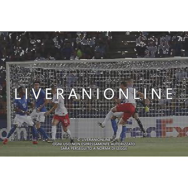 UEFA - Campionato Europeo Under 21 Italia 2019 gruppo A 19/06/2019 Italia - Polonia nella foto: il gol di Bielik Krystian (Poland) ©Claudio Zamagni/Agenzia Aldo Liverani goal Bielik Krystian(Poland) during UEFA Championship Under 21 Italy 2019 group A match between Italy and Poland at Renato Dall\'Ara Stadium on June 19 2019. photo credit by Claudio Zamagni/Aldo Liverani Photo Agency / AGENZIA ALDO LIVERANI SAS