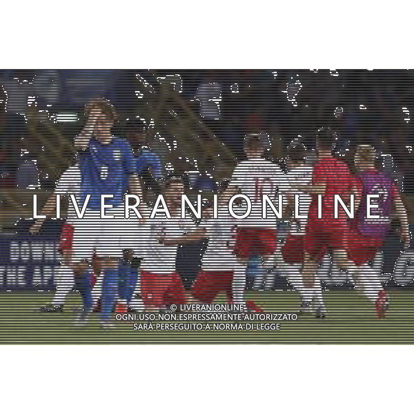UEFA - Campionato Europeo Under 21 Italia 2019 gruppo A 19/06/2019 Italia - Polonia nella foto: Esultanza finale polonia ©Claudio Zamagni/Agenzia Aldo Liverani final exultation of poland during UEFA Championship Under 21 Italy 2019 group A match between Italy and Poland at Renato Dall\'Ara Stadium on June 19 2019. photo credit by Claudio Zamagni/Aldo Liverani Photo Agency / AGENZIA ALDO LIVERANI SAS