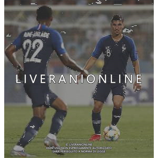 UEFA - Campionato Europeo Under 21 Italia 2019 gruppo C 18/06/2019 Inghilterra - Francia nella foto: Aouar Houssem(France) Reine-Adelaide Jeff Reine(France) ©Claudio Zamagni/Agenzia Aldo Liverani Aouar Houssem(France) Reine-Adelaide Jeff Reine(France) during UEFA Championship Under 21 Italy 2019 group C match between England and France at Orogel Dino Manuzzi Stadium on June 18 2019. photo credit by Claudio Zamagni/Aldo Liverani Photo Agency