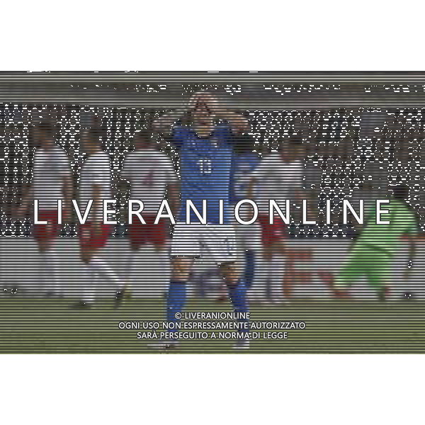UEFA - Campionato Europeo Under 21 Italia 2019 gruppo A 19/06/2019 Italia - Polonia nella foto: Mancini Gianluca (Italia) ©Claudio Zamagni/Agenzia Aldo Liverani Mancini Gianluca (Italia) during UEFA Championship Under 21 Italy 2019 group A match between Italy and Poland at Renato Dall\'Ara Stadium on June 19 2019. photo credit by Claudio Zamagni/Aldo Liverani Photo Agency
