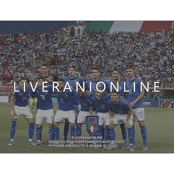 UEFA - Campionato Europeo Under 21 Italia 2019 gruppo A 19/06/2019 Italia - Polonia nella foto: la formazione dell\'italia ©Claudio Zamagni/Agenzia Aldo Liverani line up of italy during UEFA Championship Under 21 Italy 2019 group A match between Italy and Poland at Renato Dall\'Ara Stadium on June 19 2019. photo credit by Claudio Zamagni/Aldo Liverani Photo Agency
