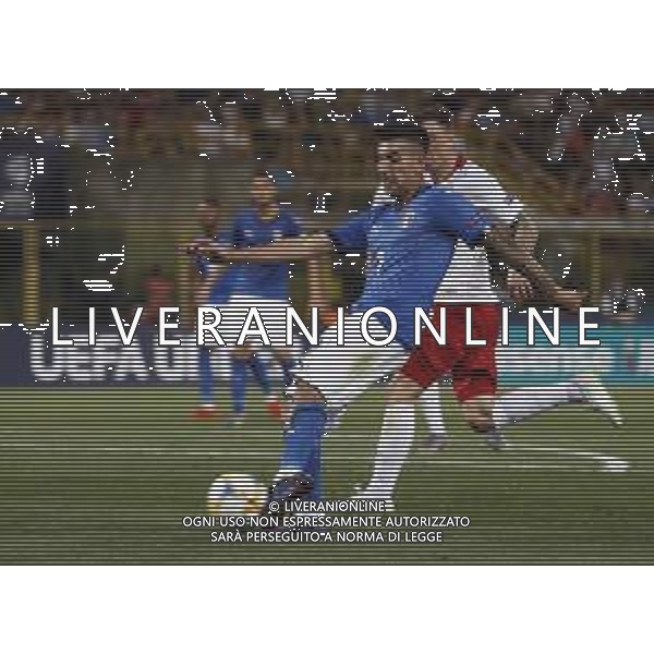 UEFA - Campionato Europeo Under 21 Italia 2019 gruppo A 19/06/2019 Italia - Polonia nella foto: Pellegrini Lorenzo (Italia) ©Claudio Zamagni/Agenzia Aldo Liverani Pellegrini Lorenzo (Italia) during UEFA Championship Under 21 Italy 2019 group A match between Italy and Poland at Renato Dall\'Ara Stadium on June 19 2019. photo credit by Claudio Zamagni/Aldo Liverani Photo Agency