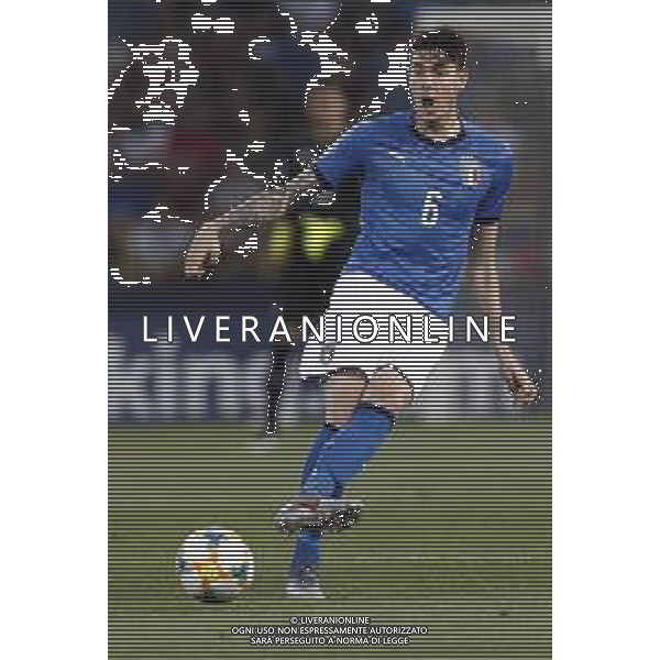 UEFA - Campionato Europeo Under 21 Italia 2019 gruppo A 19/06/2019 Italia - Polonia nella foto: Bastoni Alessandro (Italia) ©Claudio Zamagni/Agenzia Aldo Liverani Bastoni Alessandro (Italia) during UEFA Championship Under 21 Italy 2019 group A match between Italy and Poland at Renato Dall\'Ara Stadium on June 19 2019. photo credit by Claudio Zamagni/Aldo Liverani Photo Agency