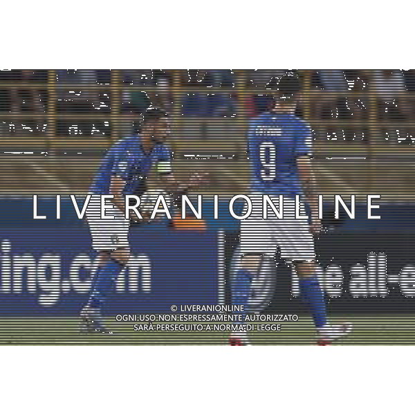 UEFA - Campionato Europeo Under 21 Italia 2019 gruppo A 19/06/2019 Italia - Polonia nella foto: Mandragora Rolando (Italia) Cutrone Patrik (Italia) ©Claudio Zamagni/Agenzia Aldo Liverani Mandragora Rolando (Italia) Cutrone Patrik (Italia) during UEFA Championship Under 21 Italy 2019 group A match between Italy and Poland at Renato Dall\'Ara Stadium on June 19 2019. photo credit by Claudio Zamagni/Aldo Liverani Photo Agency