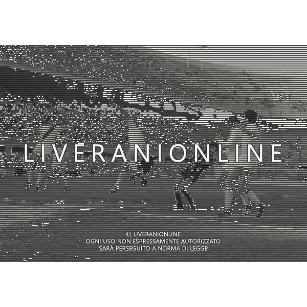 20-02-1974 MILANO-COPPA ITALIA INTER BOLOGNA 2-1 NELLA FOTO AZIONE DI GIOCO AG ALDO LIVERANI SAS