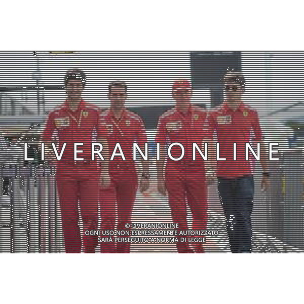 Charles Leclerc (MON) Ferrari walks the circuit with the team. 20.06.2019. Formula 1 World Championship, Rd 8, French Grand Prix, Paul Ricard, France, Preparation Day. / AGENZIA ALDO LIVERANI SAS - ITALY ONLY EDITORIAL USE ONLY