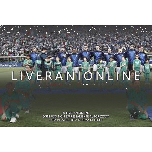 UEFA - Campionato Europeo Under 21 Italia 2019 gruppo A 19/06/2019 Italia - Polonia nella foto: formazione dell\'italia ©Claudio Zamagni/Agenzia Aldo Liverani line up of italy during UEFA Championship Under 21 Italy 2019 group A match between Italy and Poland at Renato Dall\'Ara Stadium on June 19 2019. photo credit by Claudio Zamagni/Aldo Liverani Photo Agency