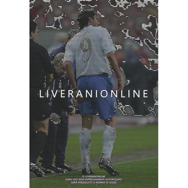 NORVEGIA-ITALIA 04/06/2005 NELLA FOTO infortunio vieri FOTO LUZZANI MARCO-AGENZIA ALDO LIVERANI