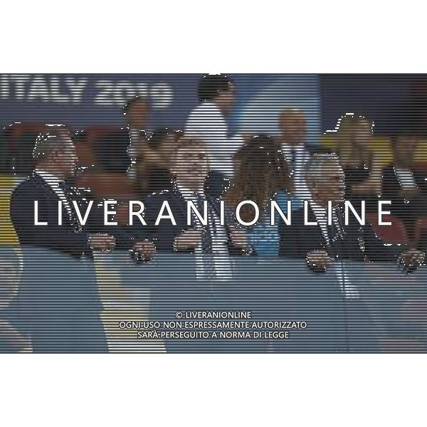 UEFA - Campionato Europeo Under 21 Italia 2019 gruppo A 19/06/2019 Italia - Polonia nella foto: Zbigniew Boniek e Gabriele Gravina presidente ©Claudio Zamagni/Agenzia Aldo Liverani Zbigniew Boniek and Gabriele Gravina presidente during UEFA Championship Under 21 Italy 2019 group A match between Italy and Poland at Renato Dall\'Ara Stadium on June 19 2019. photo credit by Claudio Zamagni/Aldo Liverani Photo Agency