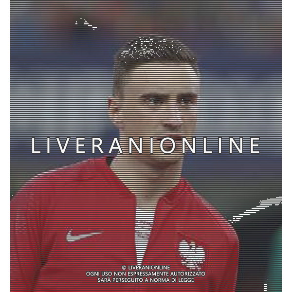 UEFA - Campionato Europeo Under 21 Italia 2019 gruppo A 19/06/2019 Italia - Polonia nella foto: Jagiello Filip(Poland) ©Claudio Zamagni/Agenzia Aldo Liverani Jagiello Filip(Poland) during UEFA Championship Under 21 Italy 2019 group A match between Italy and Poland at Renato Dall\'Ara Stadium on June 19 2019. photo credit by Claudio Zamagni/Aldo Liverani Photo Agency