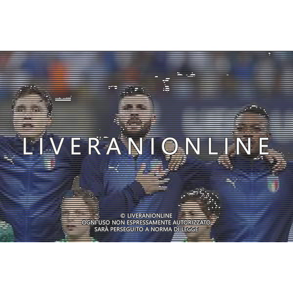 UEFA - Campionato Europeo Under 21 Italia 2019 gruppo A 19/06/2019 Italia - Polonia nella foto: Chiesa Federico (Italia) Cutrone Patrik (Italia) Adjapong Claud (Italia) ©Claudio Zamagni/Agenzia Aldo Liverani Chiesa Federico (Italia) Cutrone Patrik (Italia) Adjapong Claud (Italia) during UEFA Championship Under 21 Italy 2019 group A match between Italy and Poland at Renato Dall\'Ara Stadium on June 19 2019. photo credit by Claudio Zamagni/Aldo Liverani Photo Agency