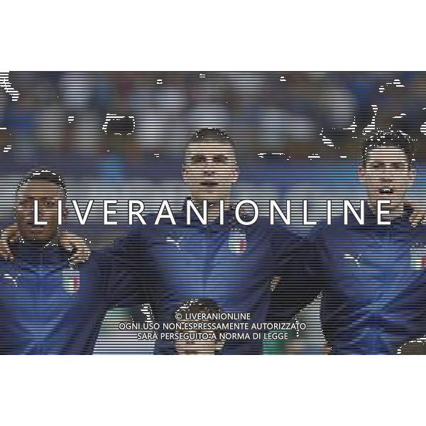 UEFA - Campionato Europeo Under 21 Italia 2019 gruppo A 19/06/2019 Italia - Polonia nella foto: Adjapong Claud (Italia) Mancini Gianluca (Italia) Bastoni Alessandro (Italia) ©Claudio Zamagni/Agenzia Aldo Liverani Adjapong Claud (Italia) Mancini Gianluca (Italia) Bastoni Alessandro (Italia) during UEFA Championship Under 21 Italy 2019 group A match between Italy and Poland at Renato Dall\'Ara Stadium on June 19 2019. photo credit by Claudio Zamagni/Aldo Liverani Photo Agency