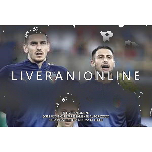 UEFA - Campionato Europeo Under 21 Italia 2019 gruppo A 19/06/2019 Italia - Polonia nella foto: Meret Alex (Italia) Mandragora Rolando (Italia) ©Claudio Zamagni/Agenzia Aldo Liverani Meret Alex (Italia) Mandragora Rolando (Italia) during UEFA Championship Under 21 Italy 2019 group A match between Italy and Poland at Renato Dall\'Ara Stadium on June 19 2019. photo credit by Claudio Zamagni/Aldo Liverani Photo Agency