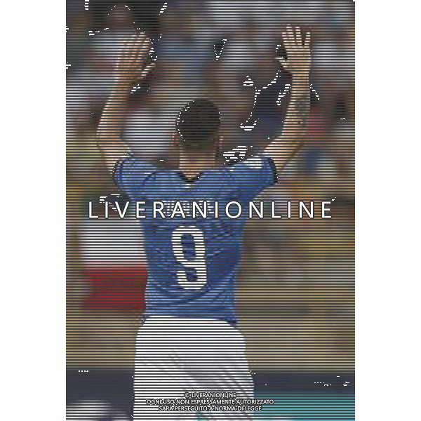 UEFA - Campionato Europeo Under 21 Italia 2019 gruppo A 19/06/2019 Italia - Polonia nella foto: Cutrone Patrik (Italia) ©Claudio Zamagni/Agenzia Aldo Liverani Cutrone Patrik (Italia) during UEFA Championship Under 21 Italy 2019 group A match between Italy and Poland at Renato Dall\'Ara Stadium on June 19 2019. photo credit by Claudio Zamagni/Aldo Liverani Photo Agency