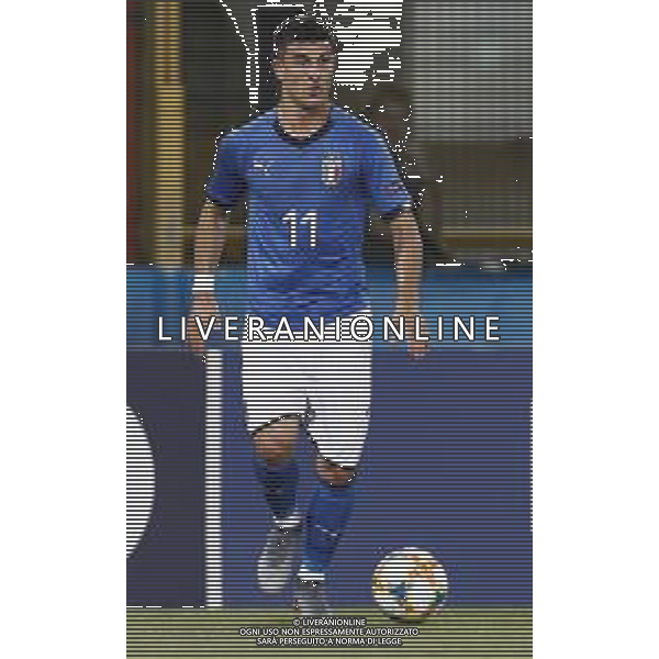 UEFA - Campionato Europeo Under 21 Italia 2019 gruppo A 19/06/2019 Italia - Polonia nella foto: Orsolini Riccardo (Italia) ©Claudio Zamagni/Agenzia Aldo Liverani Orsolini Riccardo (Italia) during UEFA Championship Under 21 Italy 2019 group A match between Italy and Poland at Renato Dall\'Ara Stadium on June 19 2019. photo credit by Claudio Zamagni/Aldo Liverani Photo Agency