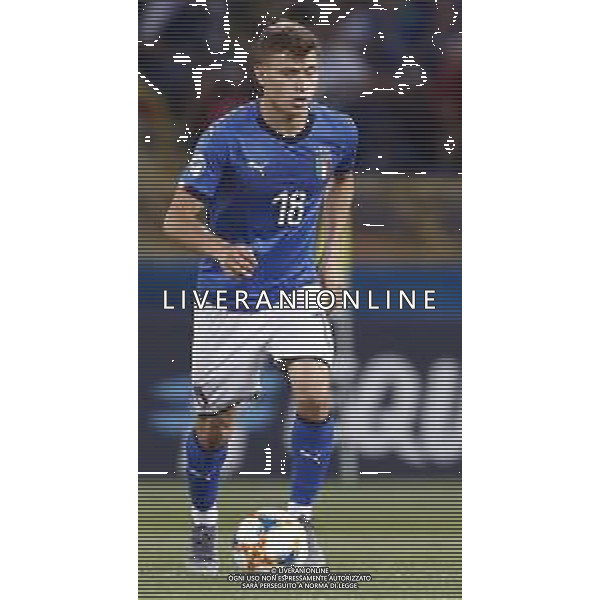UEFA - Campionato Europeo Under 21 Italia 2019 gruppo A 19/06/2019 Italia - Polonia nella foto: Barella Nicolo’ (Italia) ©Claudio Zamagni/Agenzia Aldo Liverani Barella Nicolo’ (Italia) during UEFA Championship Under 21 Italy 2019 group A match between Italy and Poland at Renato Dall\'Ara Stadium on June 19 2019. photo credit by Claudio Zamagni/Aldo Liverani Photo Agency