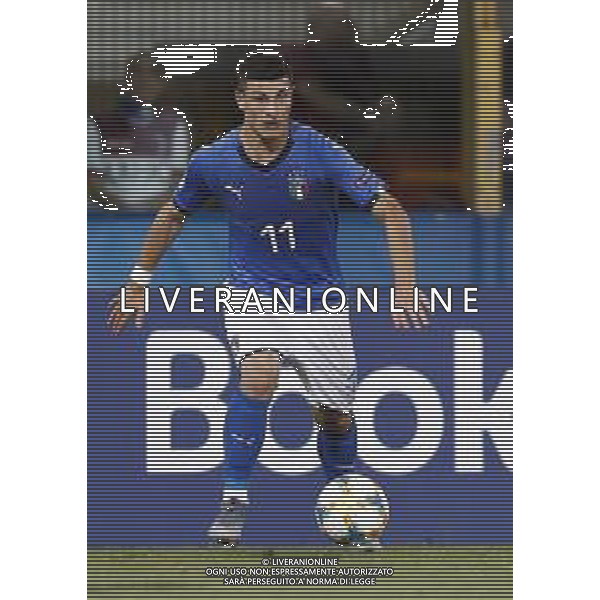 UEFA - Campionato Europeo Under 21 Italia 2019 gruppo A 19/06/2019 Italia - Polonia nella foto: Orsolini Riccardo (Italia) ©Claudio Zamagni/Agenzia Aldo Liverani Orsolini Riccardo (Italia) during UEFA Championship Under 21 Italy 2019 group A match between Italy and Poland at Renato Dall\'Ara Stadium on June 19 2019. photo credit by Claudio Zamagni/Aldo Liverani Photo Agency