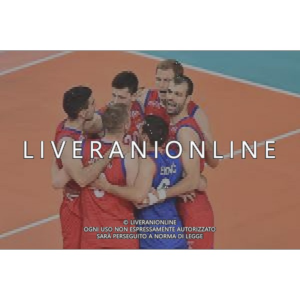 Milano 21-06-2019 Palalido Volleyball Nations League - girone 14 day 1 Italia vs Serbia nella foto esultanza Serbia foto Roberto Garavaglia - ag. Aldo Liverani sas