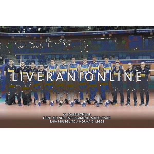 Milano 21-06-2019 Palalido Volleyball Nations League - girone 14 day 1 Italia vs Serbia nella foto giocatori e staff tecnico dell\'Italia foto Roberto Garavaglia - ag. Aldo Liverani sas