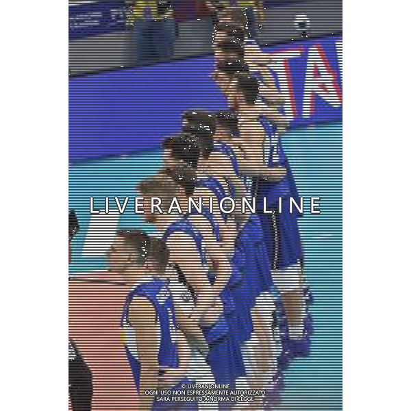 Milano 21-06-2019 Palalido Volleyball Nations League - girone 14 day 1 Italia vs Serbia nella foto i giocatori dell\'Italia durante l\'inno nazionale foto Roberto Garavaglia - ag. Aldo Liverani sas