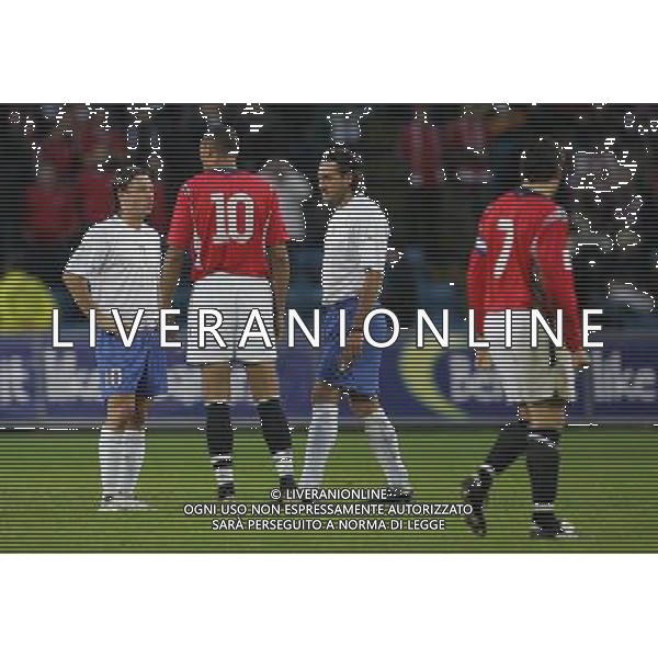 NORVEGIA-ITALIA 04/06/2005 NELLA FOTO CASSANO-CAREW-VIERI AGENZIA ALDO LIVERANI