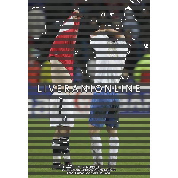 NORVEGIA-ITALIA 04/06/2005 NELLA FOTO CAMBIO DI MAGLIA AGENZIA ALDO LIVERANI