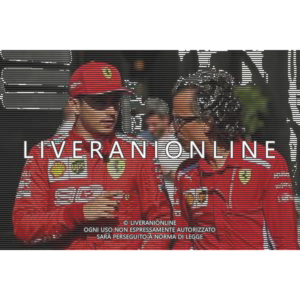 (L to R): Charles Leclerc (MON) Ferrari with Laurent Mekies (FRA) Ferrari Sporting Director. 21.06.2019. Formula 1 World Championship, Rd 8, French Grand Prix, Paul Ricard, France, Practice Day. / AGENZIA ALDO LIVERANI SAS - ITALY ONLY EDITORIAL USE ONLY