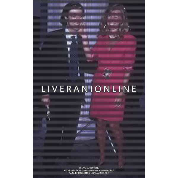 RETROSPETTIVA ISABELLA BOSSI FEDRIGOTTI GIORNALISTA E SCRITTRICE 1991 NELLA FOTO ISABELLA BOSSI FEDRIGOTTI CON VITTORIO SGARBI AG ALDO LIVERANI SAS