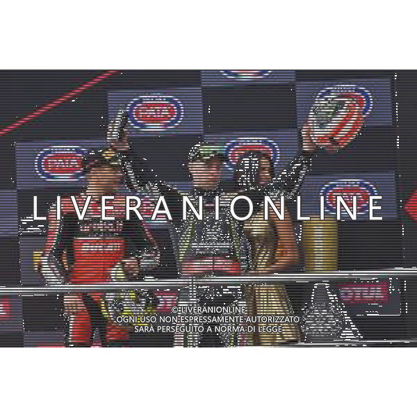 19 Alvaro Bautista al Podio MotoSBK Pata Riviera di Rimini Round San Marino 2019 - Misano 22 giugno 2019 ©Alessio Marini / AGENZIA ALDO LIVERANI SAS